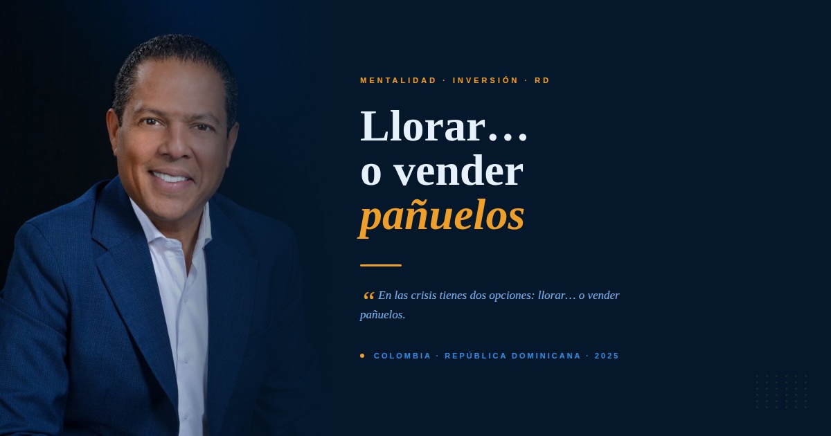 Llorar… o vender pañuelos